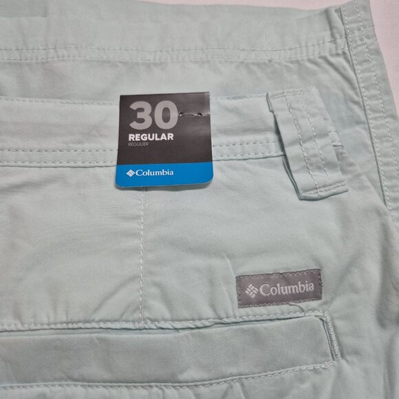 Columbia Men's Shorts Size 30 Inseam 10" Washed Out Mint Green (61) - Picture 7 of 12